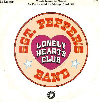 DISQUE VINYLE 33T SGT.PEPPER'S LONELY HEARTS CLUB BAND, HERE COMES THE SUN, GETTING BETTER, LUCY IN THE SKY WITH DIAMONDS, GOT TO GET YOU INTO MY LIFE, STRAWBERRY FIELDS FOREVER, COME TOGETHER, THE LONG AND WINDING, GET BACK.