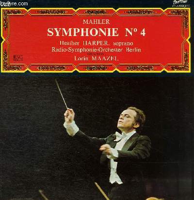 DISQUE VINYLE 33T SYMPHONIE N4.