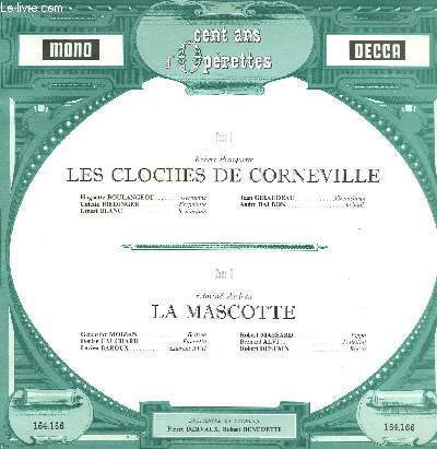 DISQUE VINYLE 33T LES CLOCHES DE CORNEVILLE, LA MASCOTTE.