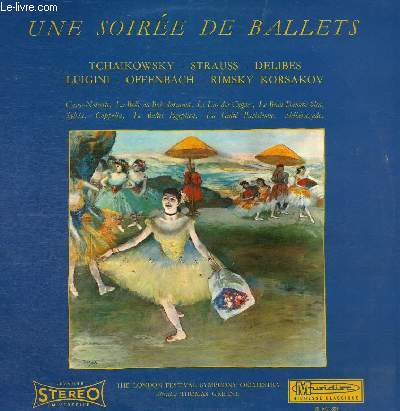 DISQUE VINYLE 33T UNE SOIREE DE BALLETS.