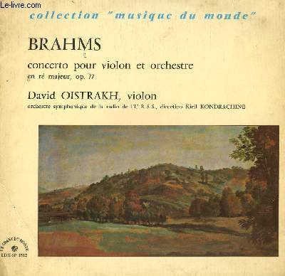 DISQUE VINYLE 33T CONCERTO POUR VIOLON ET ORCHESTRE EN RE MAJEUR, OP.77.