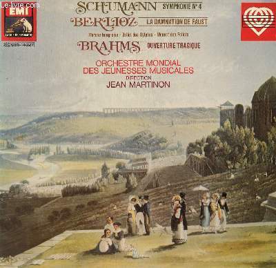 DISQUE VINYLE 33T SYMPHONIE N4, LA DAMNATION DE FAUST, OUVERTURE TRAGIQUE.