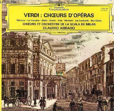 DISQUE VINYLE 33T CHOEURS D'OPERAS.