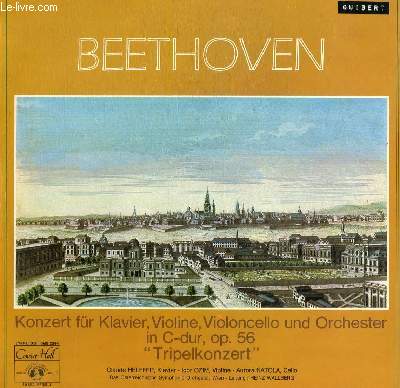 DISQUE VINYLE 33T CONCERTO POUR PIANO, VIOLON, VIOLONCELLE ET ORCHESTRE EN UT MAJEUR 