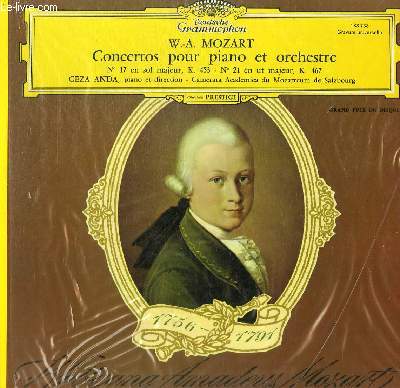 DISQUE VINYLE 33T CONCERTOS POUR PIANO ET ORCHESTRE.