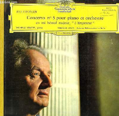 DISQUE VINYLE 33T CONCERTO N5 POUR PIANO ET ORCHESTRE EN MI BEMOL MAJEUR, 