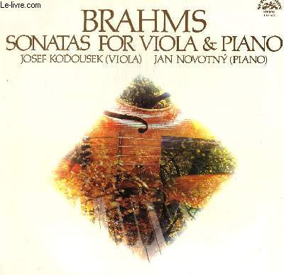 DISQUE VINYLE 33T SONATAS FOR VIOLA & PIANO.