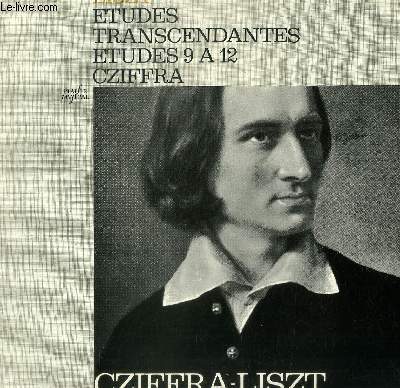 DISQUE VINYLE 33T DOUZE ETUDES D'EXECUTION TRANSCENDANTE.