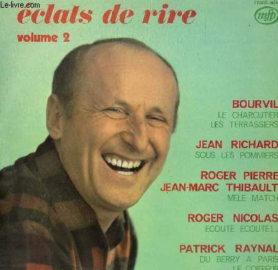 DISQUE VINYLE 33T LE CHARCUTIER, LES TERRASIERS, SOUS LES POMMIERS, MELE MATCH, ECOUTE ECOUTE, DU BERRY A PARIS, LE COIFFEUR.