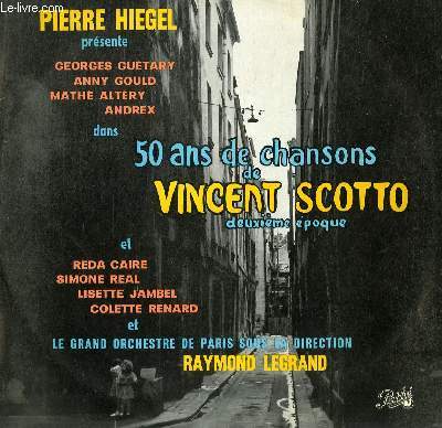 DISQUE VINYLE 33T VINCENT SCOTTO.