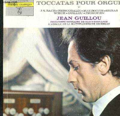 DISQUE VINYLE 33T TOCCATAS POUR ORGUE.