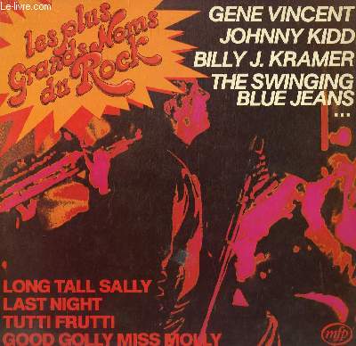 DISQUE VINYLE 33T GOOD GOLLY MISS MOLLY, LONG TALL SALLY, I'LL NEVER GET OVER YOU, RINKY DINK, GREAT BALLS OF FIRE, WHOLE LOTTA SHAKIN' GOIN'ON, SHAKIN'ALL OVER, WHAT'D I SAY, LAS NIGHT, SLIPPIN' AND SLIDIN', TUTTI FRUTTI, SLOW DOWN.