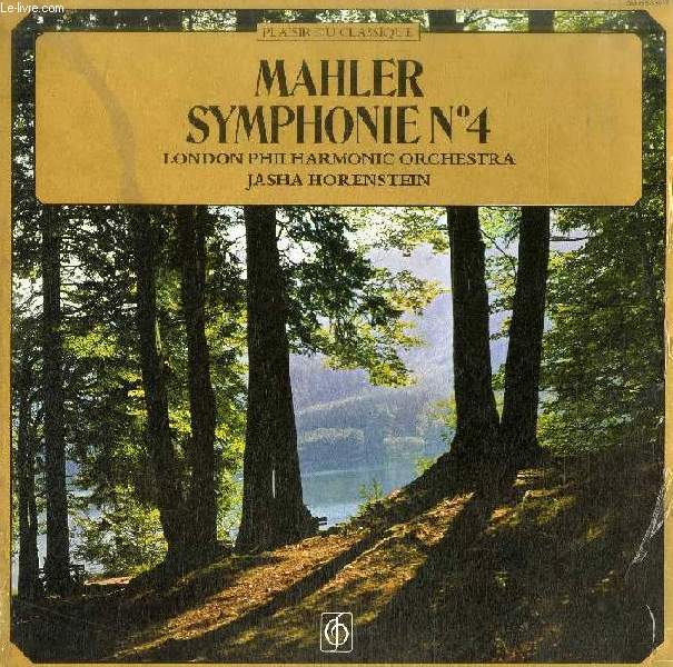 DISQUE VINYLE 33T : SYMPHONIE N 4 - Symphonie n 4 en sol majeur, London Philarmonic Orchestra, dir. Jasha Horenstein