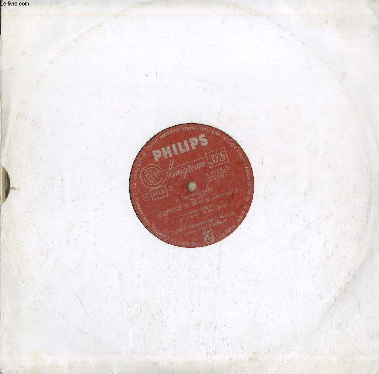 DISQUE VINYLE 33T : SYMPHONIE N 10 EN MI MINEUR Op. 93