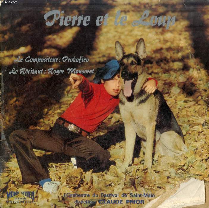 DISQUE VINYLE 33T : PIERRE ET LE LOUP