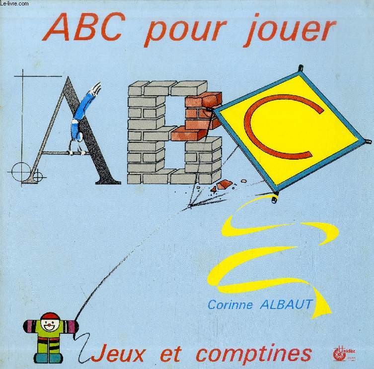 DISQUE VINYLE 33T : ABC POUR JOUER, JEUX ET COMPTINES