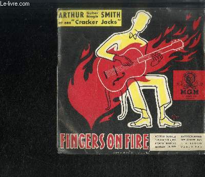 DISQUE VINYLE 33T MICROSILLON : FINGERS ON FIRE - Guitar boogie, Boomerang, Banjo boogie, Moutain be bop, Mandolin boogie, 12th street rag, I. H. boogie, Banjo rag
