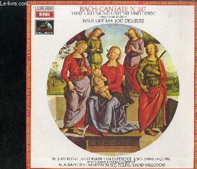 DISQUE VINYLE 33T : CANTANTE N147 - Herz und mund und tat und leben comprenant la choral Jsus que ma joie demeure