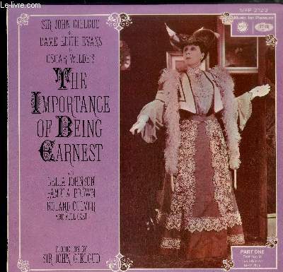 DISQUE VINYLE 33T : THE IMPORTANCE OF BEING EARNEST PART ONE