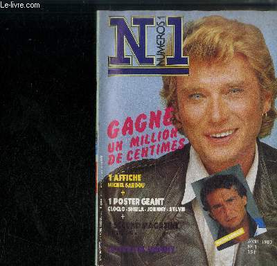 NUMEROS 1 N1 - Reportages : les Forbans, Michel Sardou, Karen Cheryl, Alain Delon, Claude Franois, Jean-Luc Lahaye, Comment russir dans la chanson, Dalida, Profession : attach de presse, Les fiches de Numros 1, La disco de Sylvie, Les numros 1