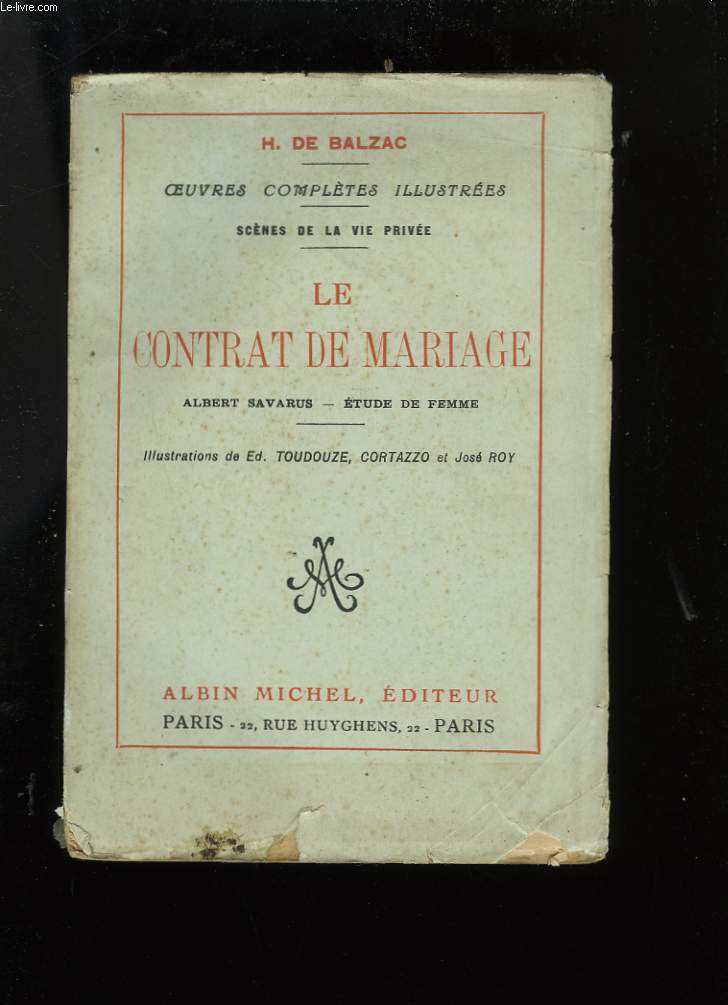 LE CONTRAT DE MARIAGE.