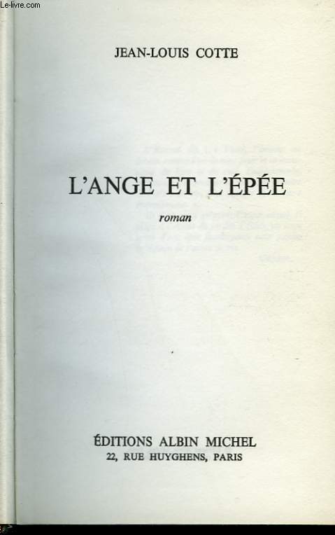 L'ANGE ET L'EPEE.