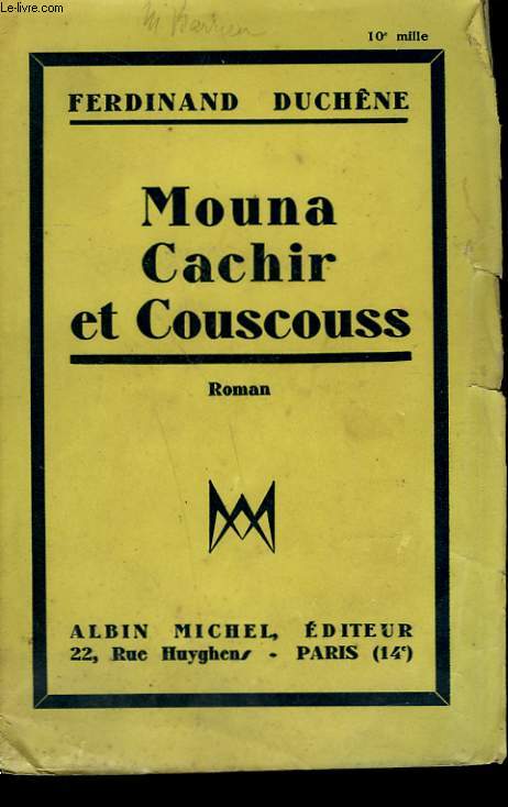 MOUNA CACHIR ET COUSCOUSS.