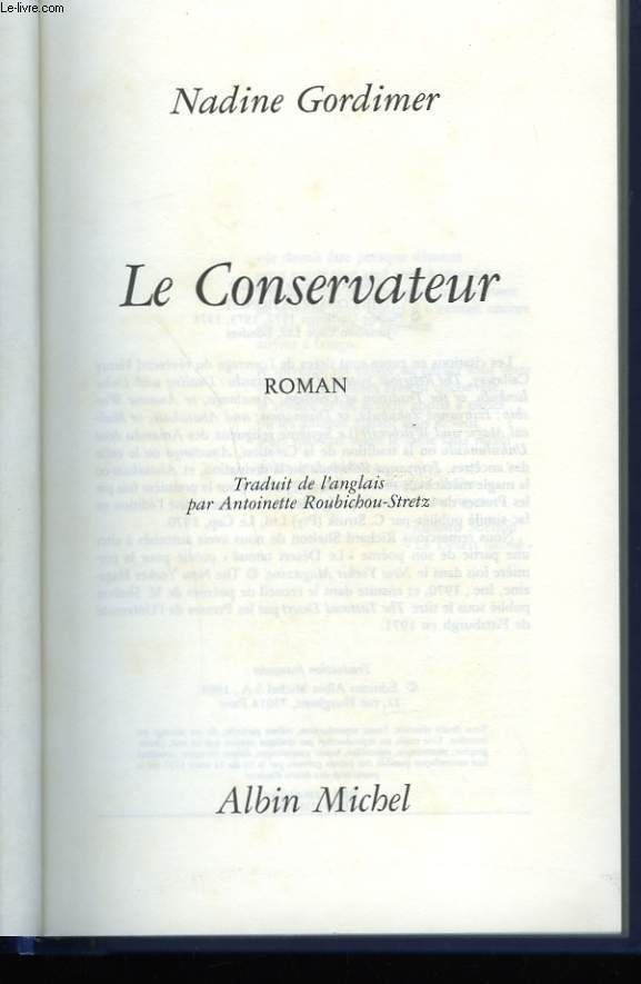 LE CONSERVATEUR.