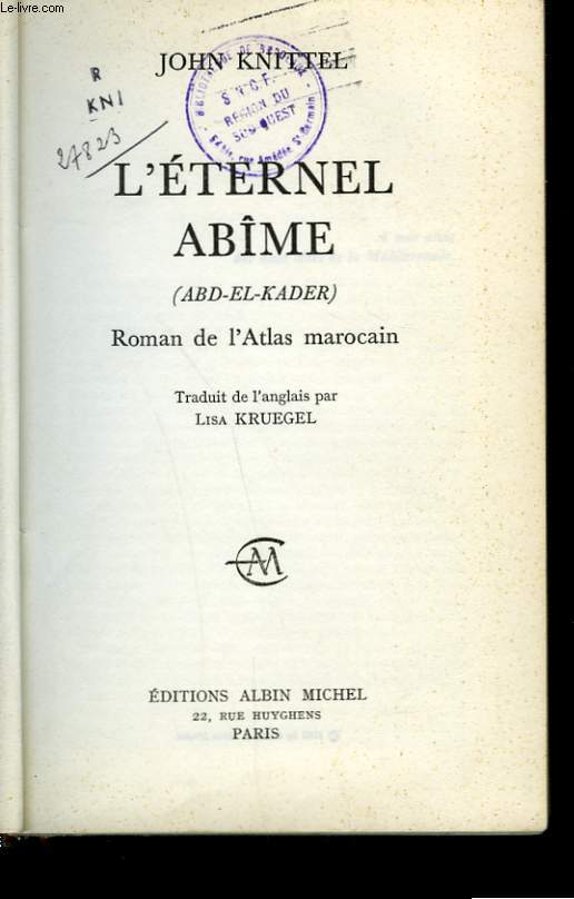 L'ETERNEL ABIME.