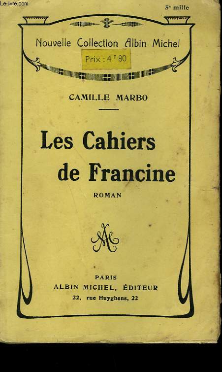 LES CAHIERS DE FRANCINE.