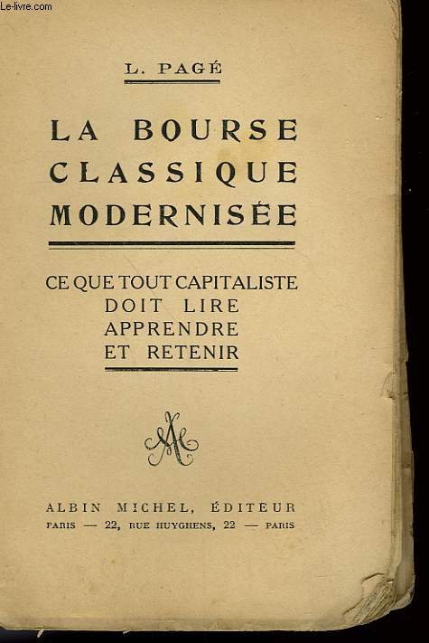 LA BOURSE CLASSIQUE MODERNISEE.