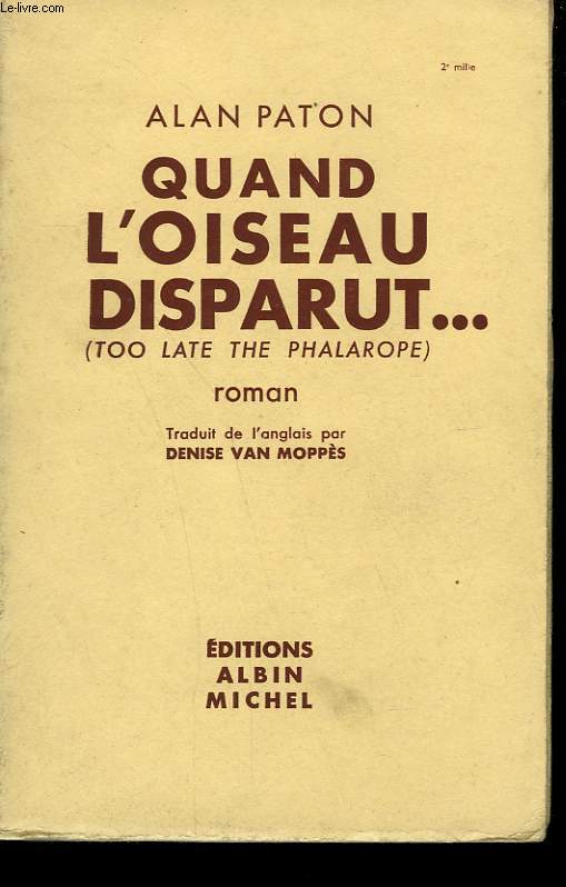 QUAND L'OISEAU DISPARUT.