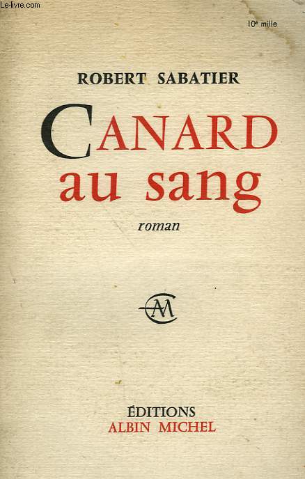 CANARD AU SANG.