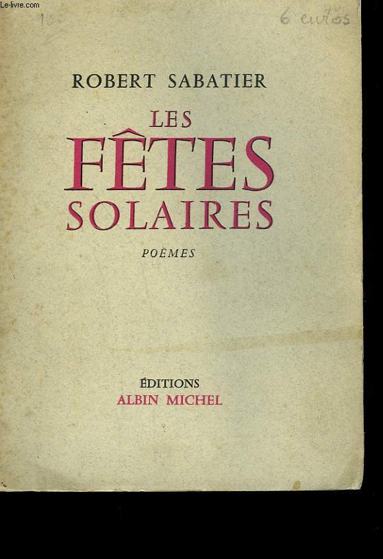 LES FETES SOLAIRES.