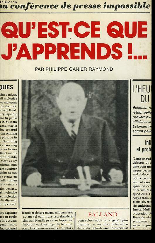 QU'EST-CE QUE J'APPREND!