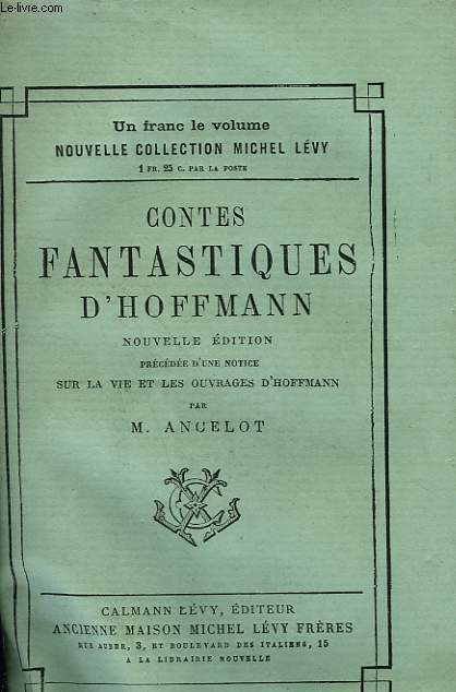 CONTES FANTASTIQUES D'HOFFMANN.