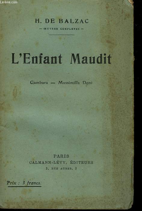 L'ENFANT MAUDIT.