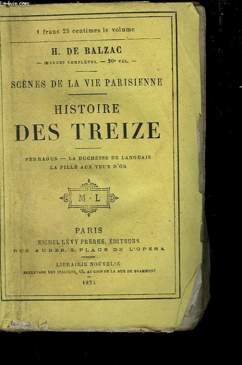 HISTOIRE DES TREIZE.