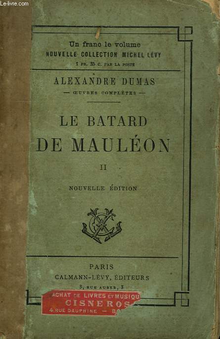 LE BATARD DE MAULEON. TOME 2.