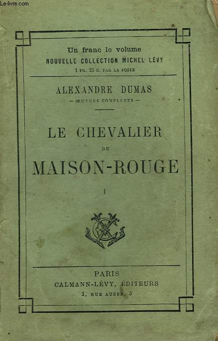LE CHEVALIER DE MAISON-ROUGE. TOME 1.