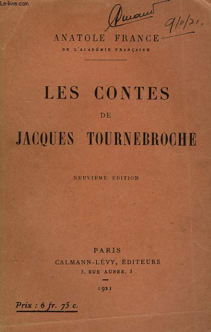 LES CONTES DE JACQUES TOURNEBROCHE.