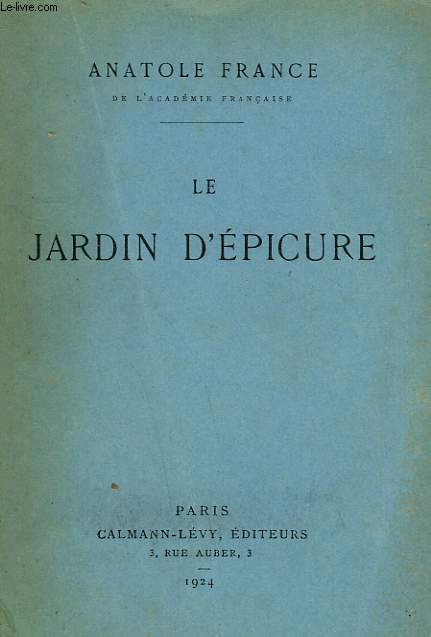 LE JARDIN D'EPICURE.