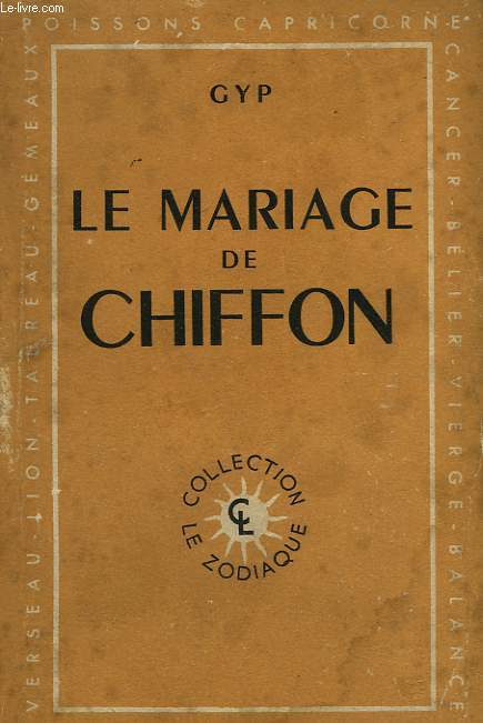 LA MARIAGE DE CHIFFON.