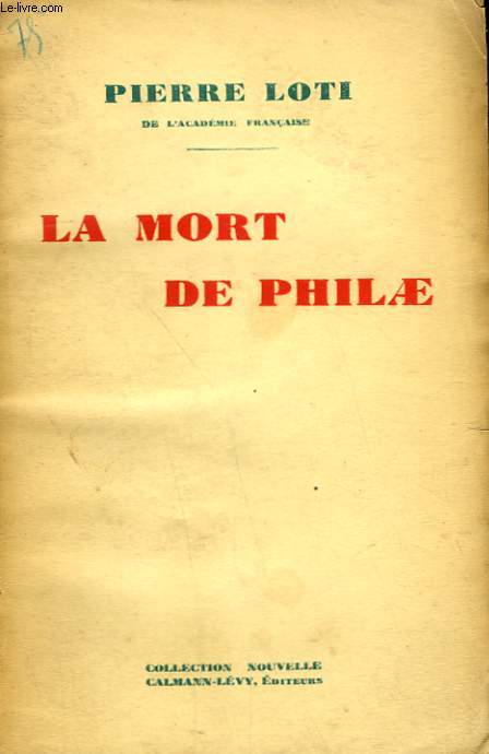 LA MORT DE PHILAE.