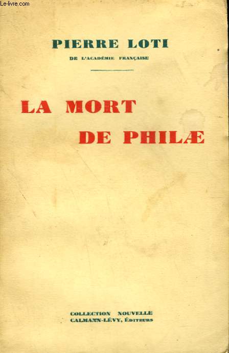 LA MORT DE PHILAE.
