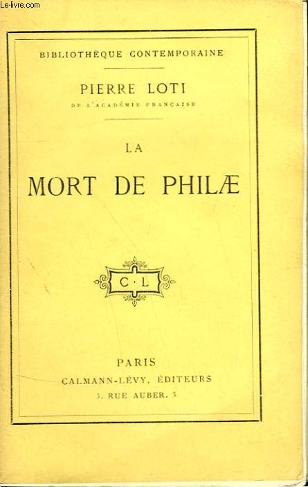 LA MORT DE PHILAE.