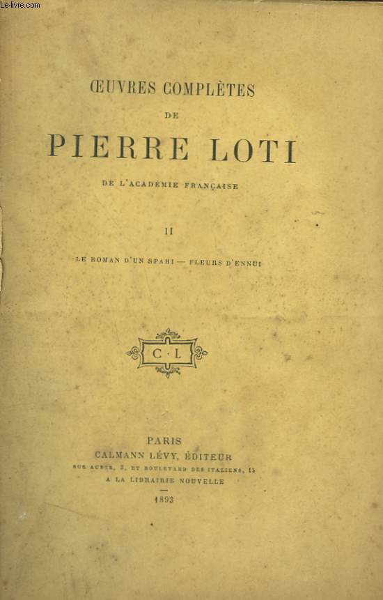 OEUVRES COMPLETES DE PIERRE LOTI. TOME 2.