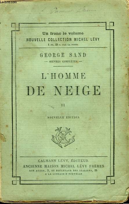L'HOMME DE NEIGE. TOME 2.