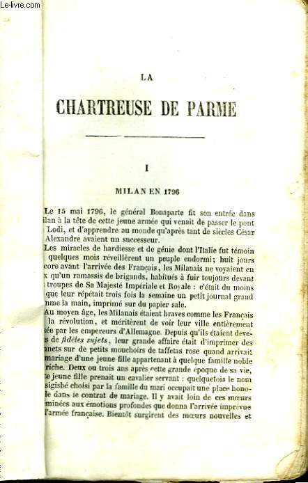 LA CHARTREUSE DE PARME.