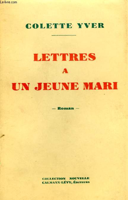 LETTRES A UN JEUNE MARI.
